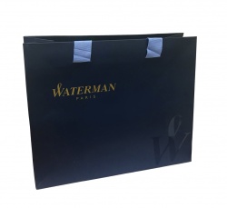 S0920870cover2 Waterman Hemisphere Подарочный набор Шариковая ручка, цвет: MattBlack CT, стержень: Mblue с чехлом на молнии