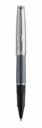 2103041cover Waterman Embleme Подарочный набор Ручка роллер   цвет GREY CT, цвет чернил: черный с чехлом