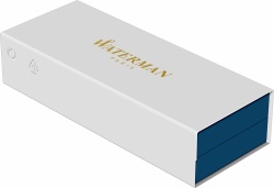 S0831320cover Waterman Perspective Подарочный набор Шариковая ручка, цвет: Silver CT, стержень Mbue с чехлом