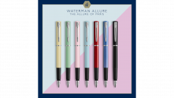 2105222, 2105367 Waterman Graduate Перьевая ручка  Allure Blue CT