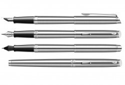 2122041 Waterman Hemisphere Подарочный набор    с перьевой ручкой и чехлом Stainless Steel CT перо M