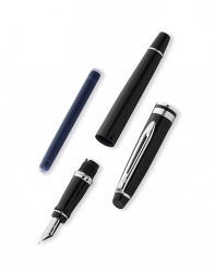 2122197 Waterman Expert Подарочный набор   с перьевой ручкой и чехлом Black CT перо M