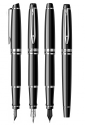 2122197 Waterman Expert Подарочный набор   с перьевой ручкой и чехлом Black CT перо M