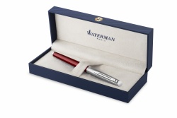 2146625 Waterman Hemisphere Ручка-роллер   Entry Point Stainless Steel with Red Lacquer в подарочной упаковке