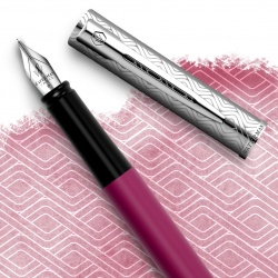 2174470 Waterman Graduate Перьевая ручка   Allure Deluxe Pink, перо: F, цвет чернил: blue, в падарочной упаковке.