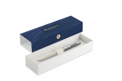 2174517 Waterman Graduate Шариковая ручка   Allure Deluxe White, стержень: M, цвет чернил: blue, в падарочной упаковке.