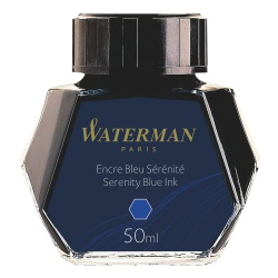 S0110720 Waterman Комплектующие Флакон с чернилами для перьевой ручки, цвет:  Blue