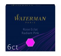 S0110960 Waterman Комплектующие Чернила в картридже  Radiant Pink MINI  (в упаковке 6 картриджей)
