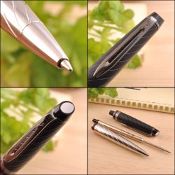 S0963360 Waterman Expert Шариковая ручка   3 Precious CT, цвет: Black, стержень: Mblu
