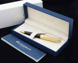 S0909810 Waterman Carene Шариковая ручка   Essential, цвет: Black GT, стержень: Mblue