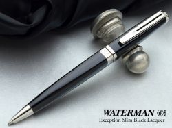S0637040 Waterman Exception Шариковая ручка, цвет: Slim Black ST, стержень: Mblue