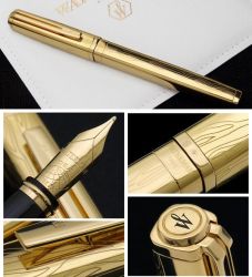 S0728990, S0729000 Waterman Exception Перьевая ручка   Solid Gold, цвет: Gold (золото),  перо: M, перо: золото 18К