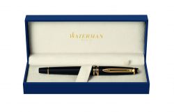 S0951680 Waterman Expert Ручка-роллер   3, цвет: Black Laque GT, стержень: Fblk