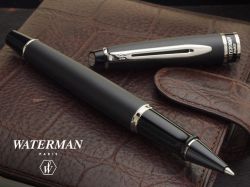 S0951880 Waterman Expert Ручка-роллер, цвет: MattBlack, стержень: Fblk