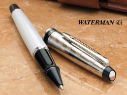 S0952420, S0889720 Waterman Expert Ручка-роллер   3, цвет: Deluxe White CT, стержень: Fblk