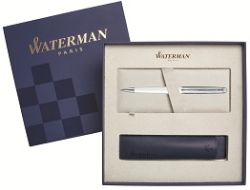 S0921310Cover Waterman Hemisphere Подарочный набор Шариковая ручка   Deluxe, White CT с чехлом